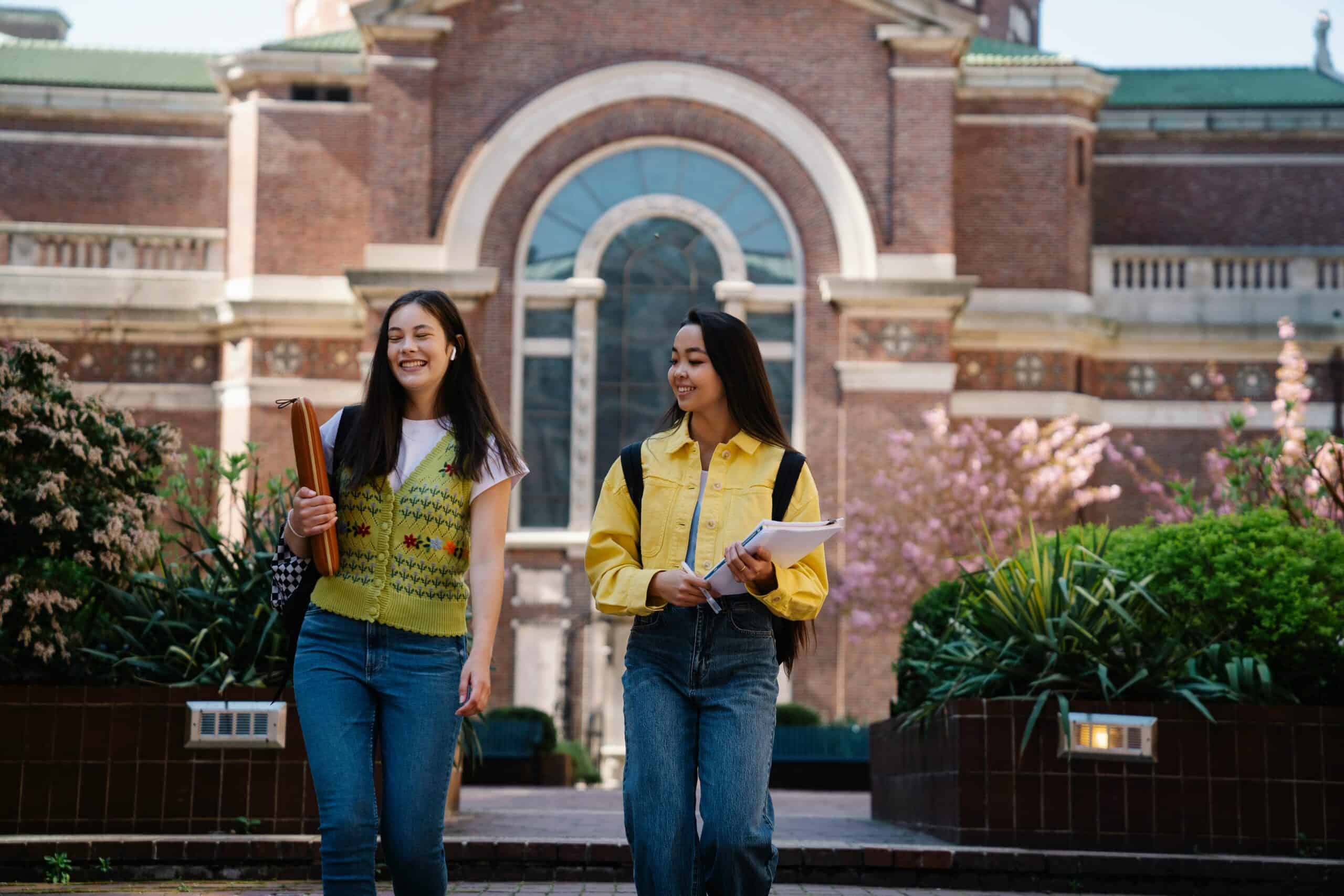 Students on campus